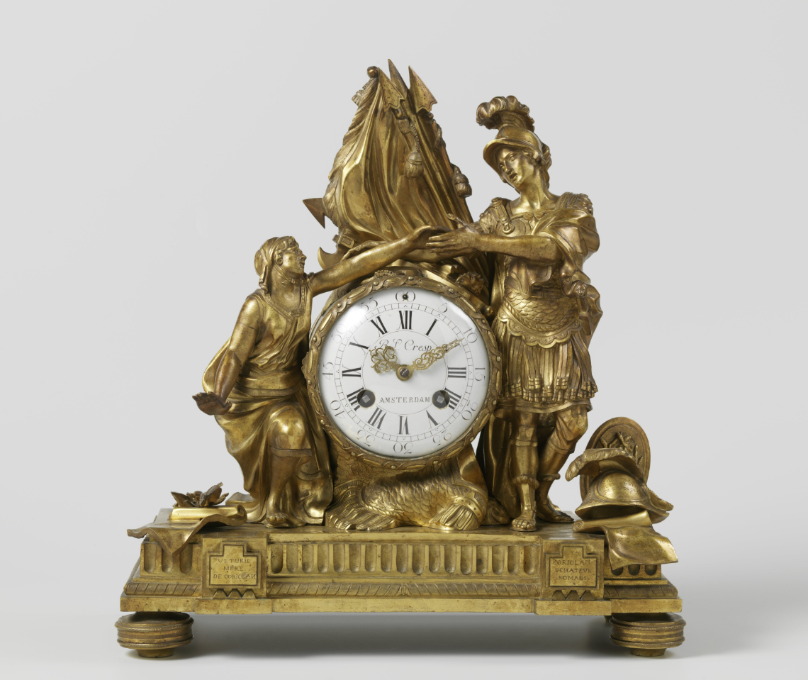 Gilt-bronze Mantel clock
