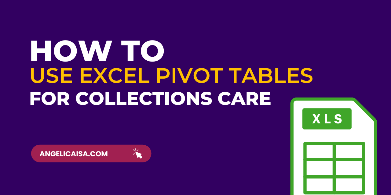 How to use Excel pivot tables for collections care | Angelica Isa